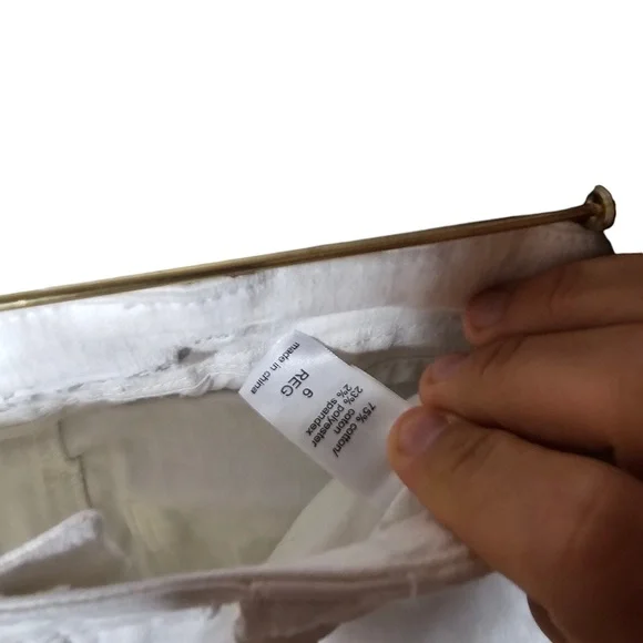 Maurice’s White Bootcut 6 Regular Denim Jeans Work Pants Flare - Picture 5 of 6